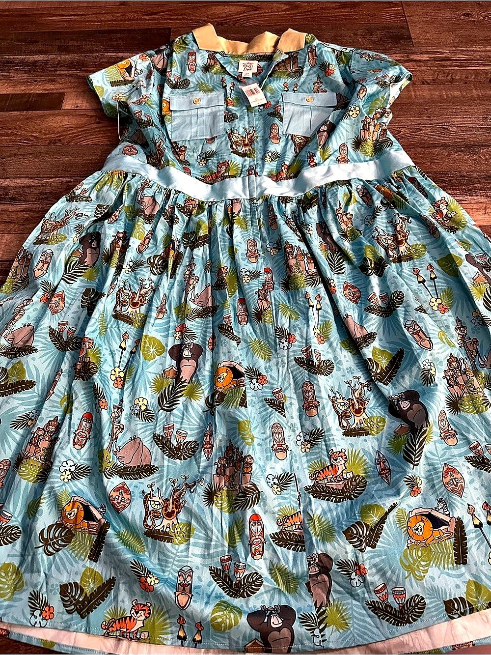 Disney Jungle Cruise 2X Jungle Print Dress NWT